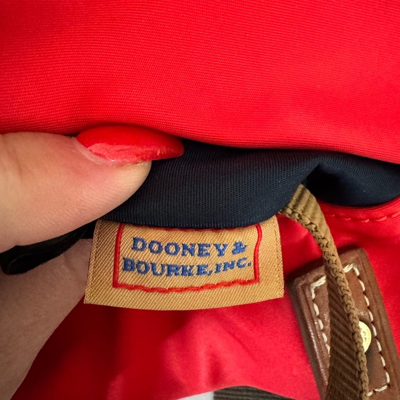 Dooney & Bourke Windham Annie Sac Red Shoulder Hobo Crossbody Bag Casual - Picture 12 of 16